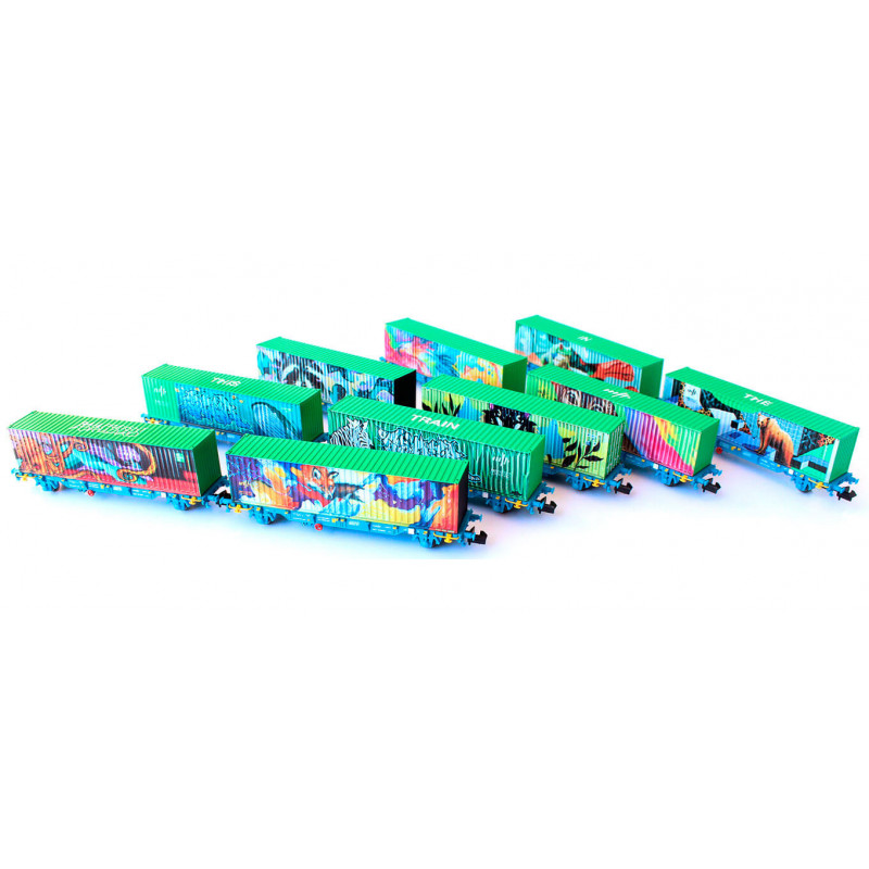 Container carrier set, "Noah’s Train". Container carrier set, "Noah’s Train".