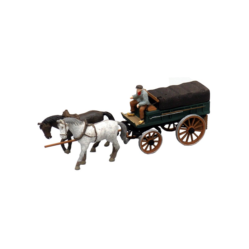 Hombre con carro. ARTITEC 387.65. Modelo montado Hombre con carro. ARTITEC 387.65. Modelo montado