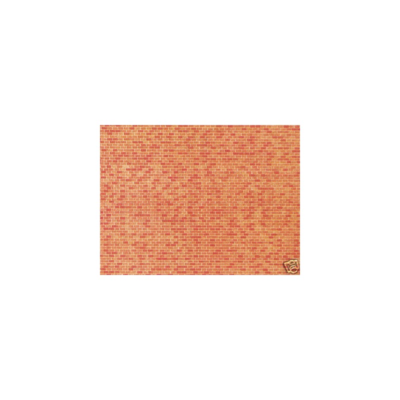 Wall card, Red brick. FALLER 222568