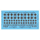 Hoja de calcas German Balkenkreuz. Bolt Action.