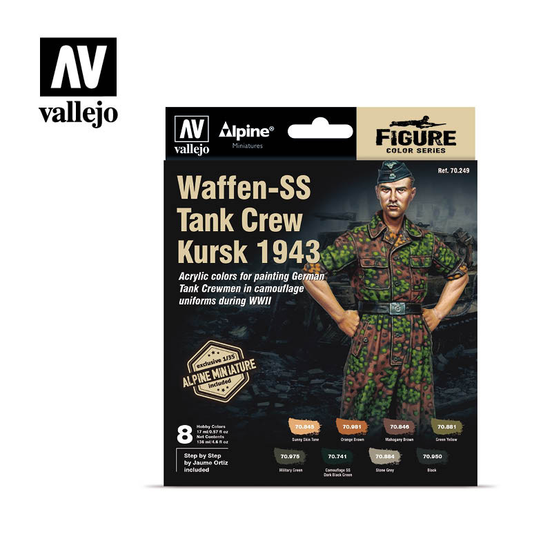 Set Model Color: Tripulación tanques Waffen-SS. Set Model Color: Tripulación tanques Waffen-SS.