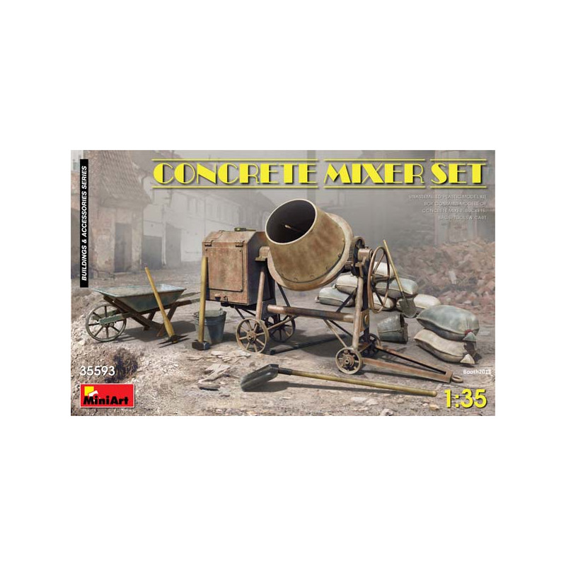 Concrete mixer set.