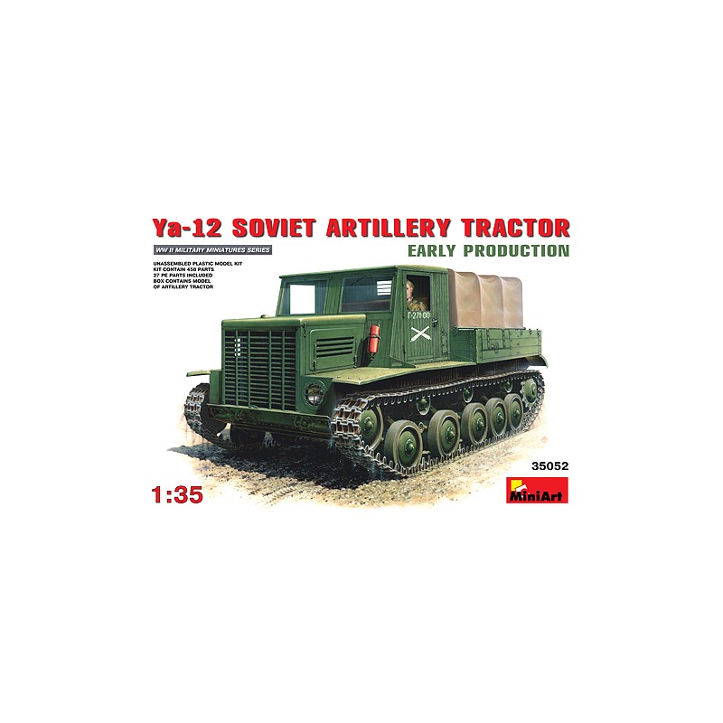 Ya-12 soviet artillery tractor (versión inicial). MINIART 35052