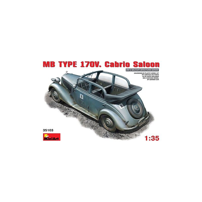 MB type 170V. Cabrio Saloon. MINIART 35103