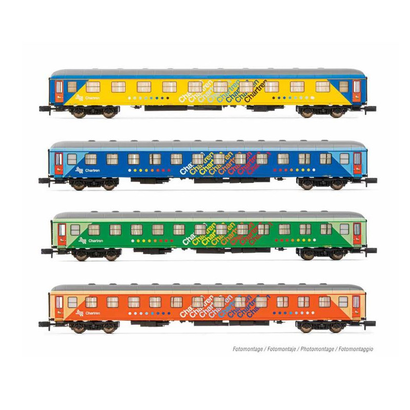 Set de cuatro coches "Chartren", RENFE.