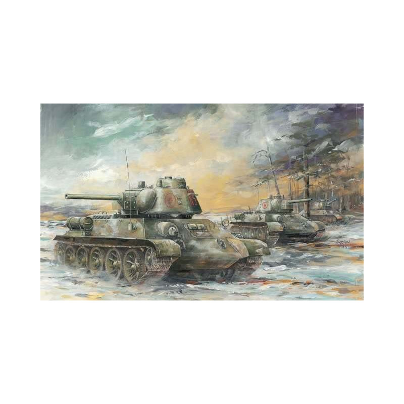 T34/76 Mod. 1943 with commander cupola.