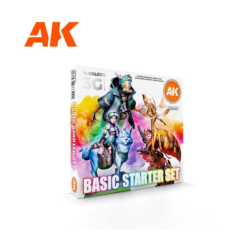 Set de pinturas básico.