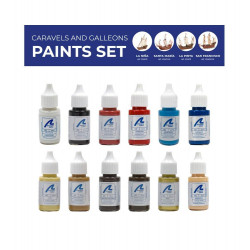 Caravels and galions paints set.