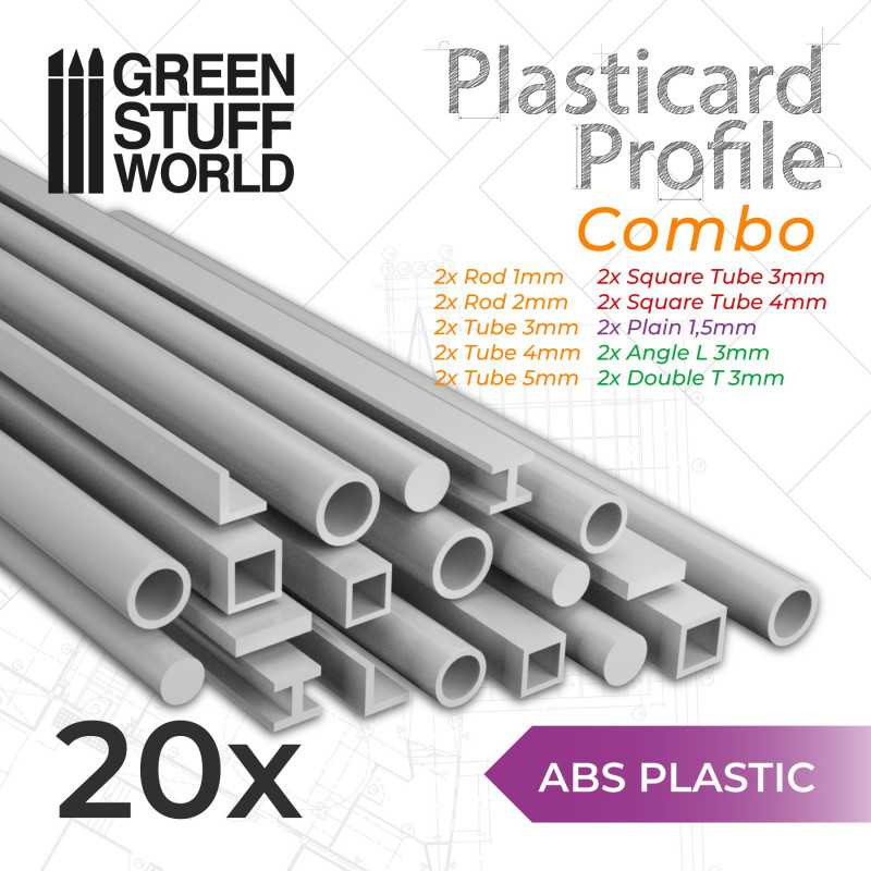 20 perfiles Plasticard. GREEN STUFF WORLD 9128 20 perfiles Plasticard. GREEN STUFF WORLD 9128
