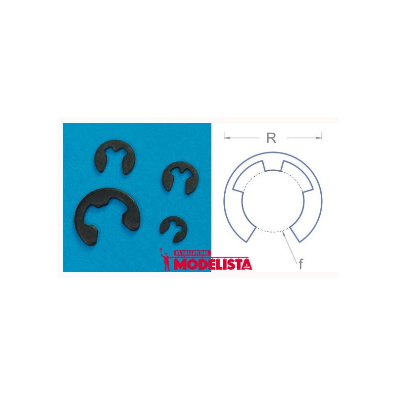 Cepo para ejes (x10). 2,9 mm. RB 092-12 Cepo para ejes (x10). 2,9 mm. RB 092-12
