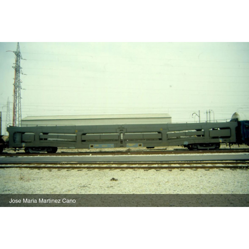 Plataforma portacoches DDMA blindada (x2). RENFE.