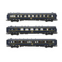 Set de 3 coches CIWL, "Train Bleu".