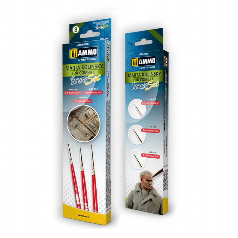 Marta Kolinsky for Combat Brush Set. Marta Kolinsky for Combat Brush Set.