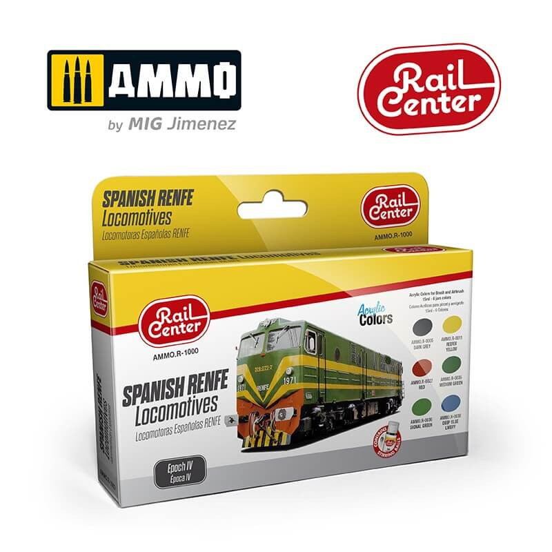 Rail Center. Set de colores RENFE. Rail Center. Set de colores RENFE.