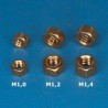 Brass nuts M1,2 (x20). RB 107-12