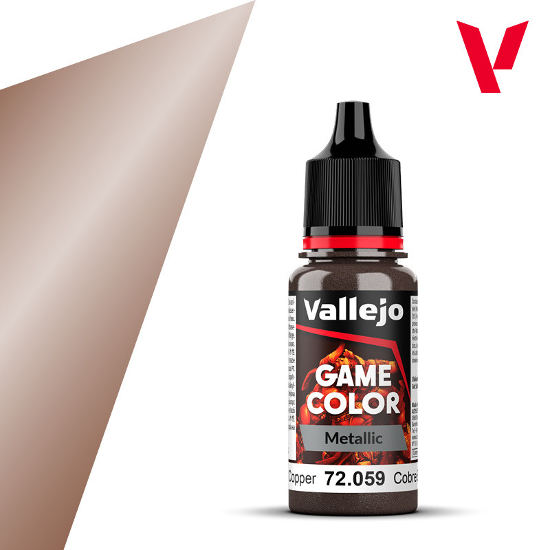 Peinture Acrylique Vallejo Model Color 176 Copper - 70999, Fabriquée En Espagne