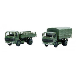 Militärlastwagen.