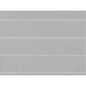 Placa simulando paneles de cemento.