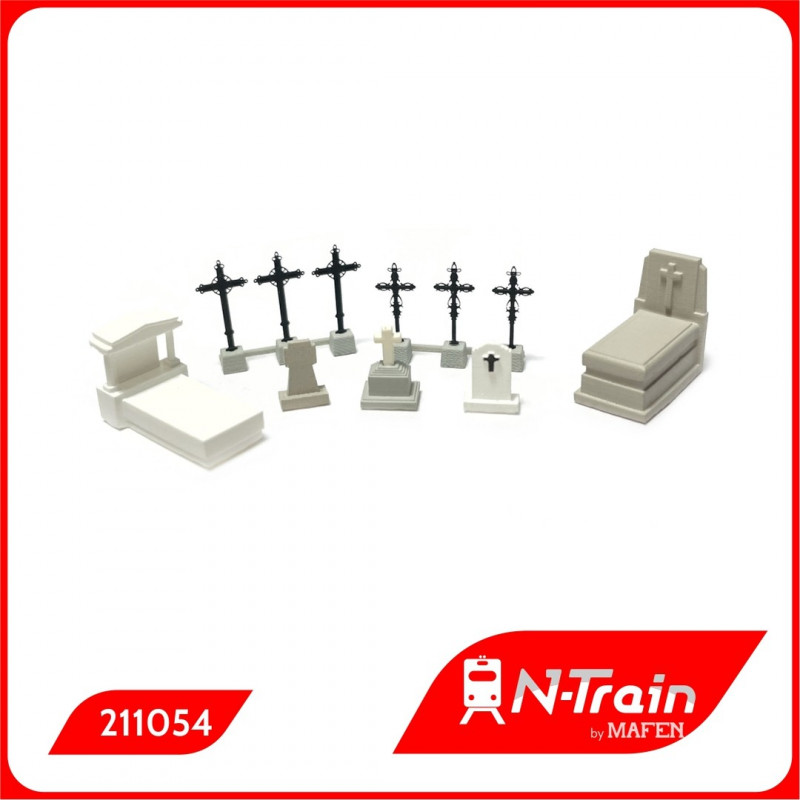 Cementery with ancient christian graves.