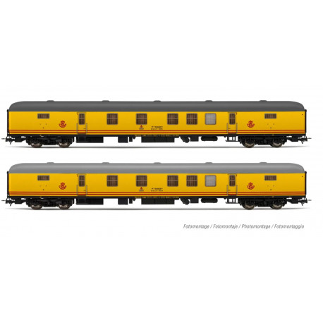 2-unit set DGDC-3000 postal van, RENFE.