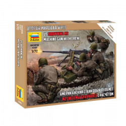 Amerikanisches Browning-Maschinengewehr.