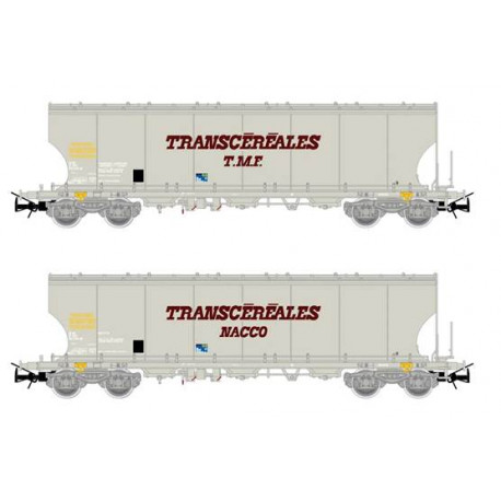 Hopper wagon set ''Transcereales NACCO + TMF”, SNCF. Hopper wagon set ''Transcereales NACCO + TMF”, SNCF.