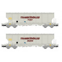 Hopper wagon set ''Transcereales NACCO + TMF”, SNCF.