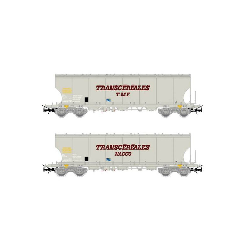 Set de vagones tolva “Transcereales NACCO + TMF”, SNCF. Set de vagones tolva “Transcereales NACCO + TMF”, SNCF.