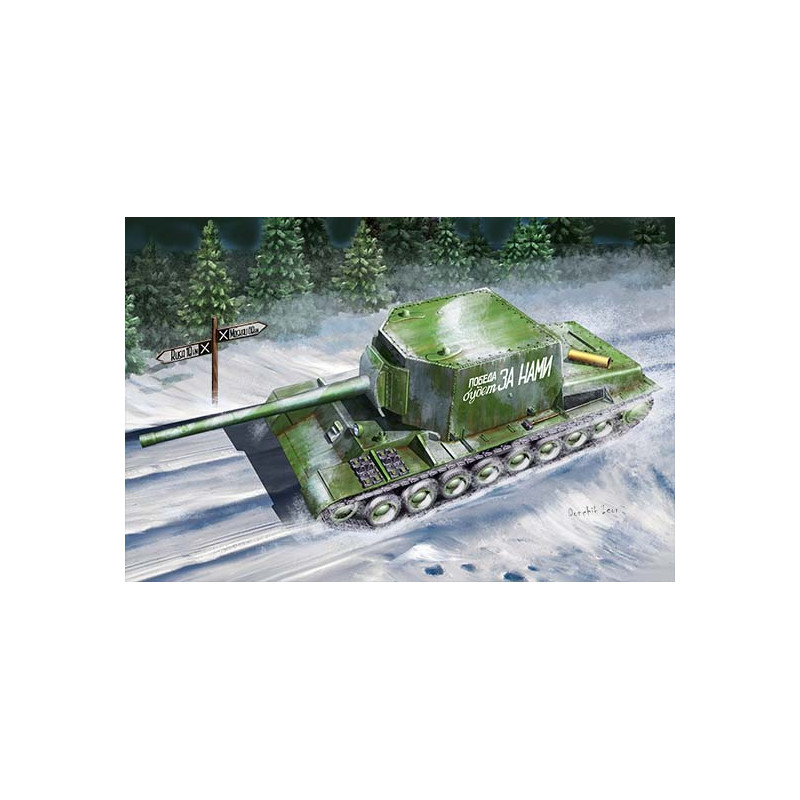 Tanque soviético SU-100Y.