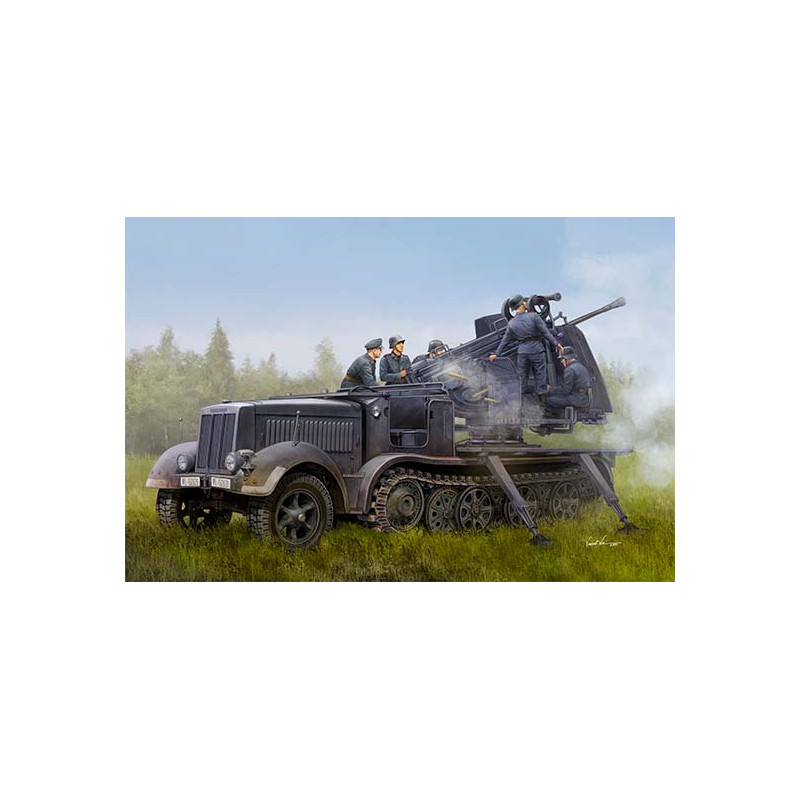 Sd.Kfz.7/2 con cañón Flak 4 cm.