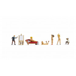 Künstler und Models.