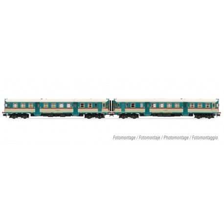 Railcar RENFE ALn 668 1900 series. “Original FS livery”.