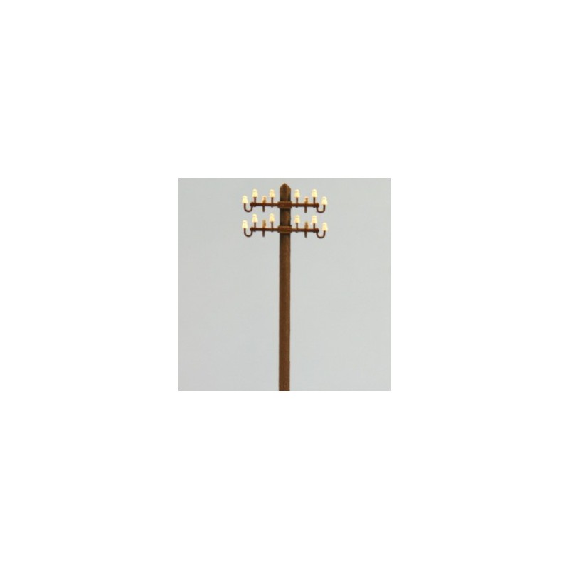 Electric wood pole.
