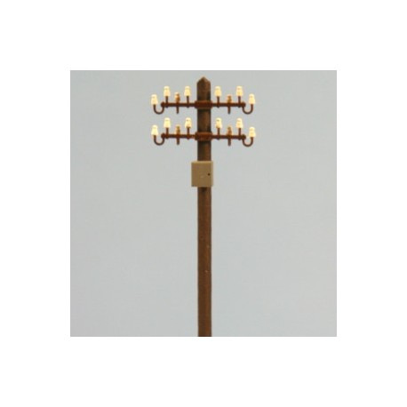 Electric wood pole with box. RB 2814