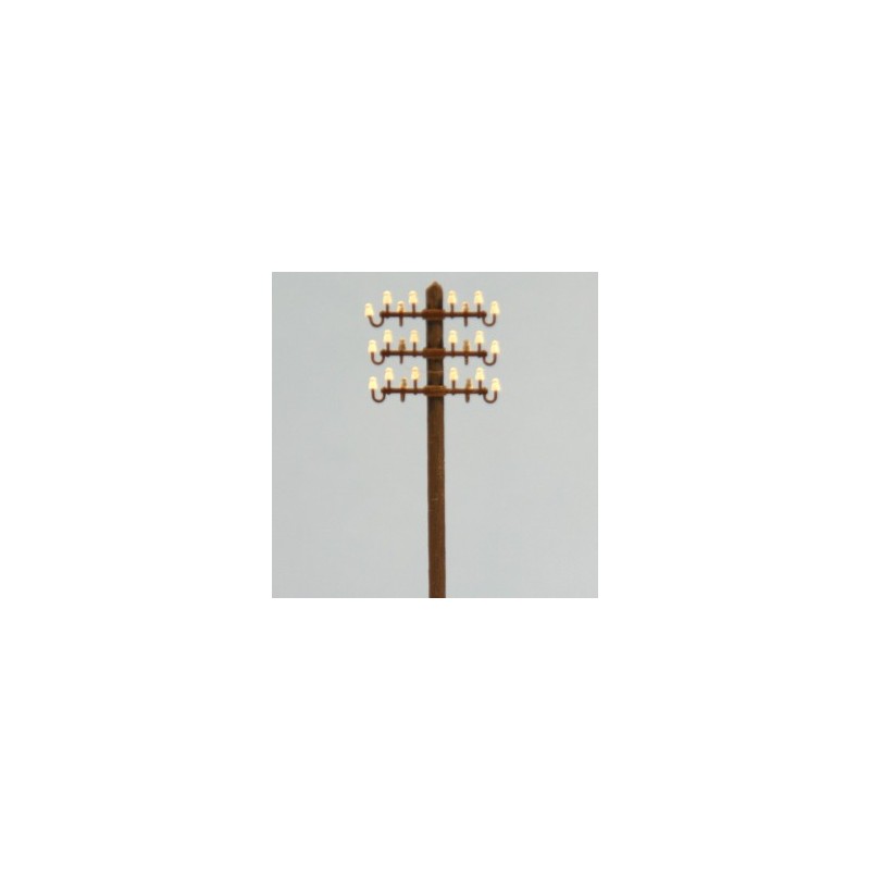 Electric wood pole.