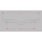 Set de 10 enganches de barra manguera, 15,4mm.