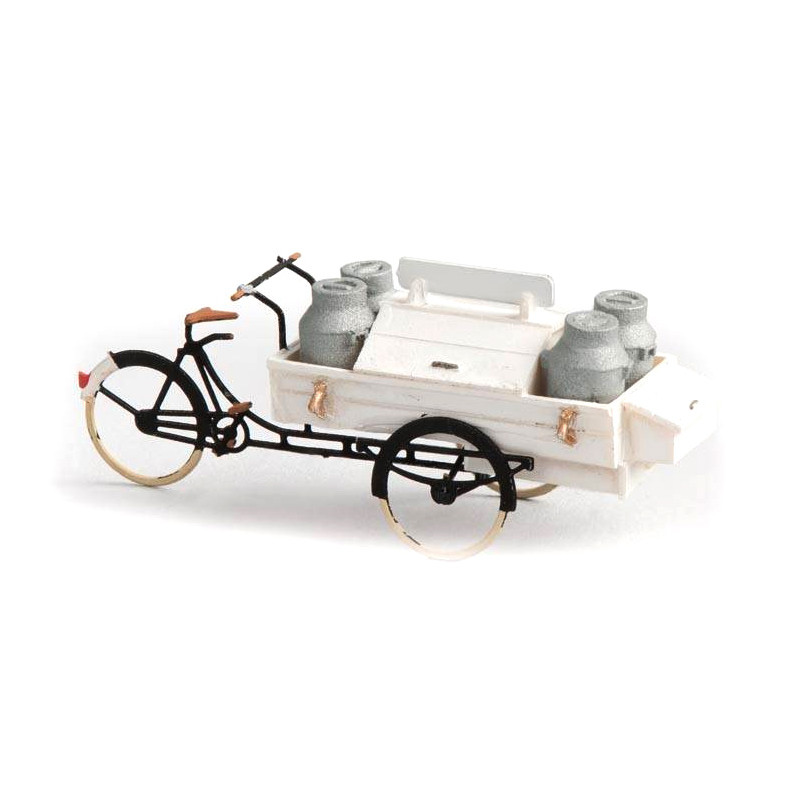 Delivery bike for milk. Delivery bike for milk.