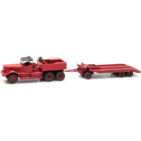 Diamond T truck with trailer.