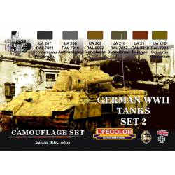 German WWII Tanks Set 2. LIFECOLOR CS03