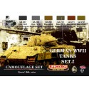 Set 2 Tanques Alemanes WWII. LIFECOLOR CS03