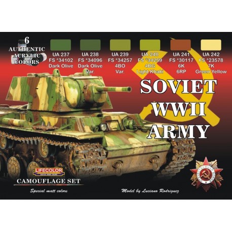 Soviet WWII Army set. LIFECOLOR CS23
