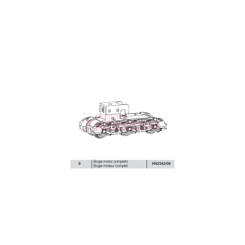 Bogie complete for RENFE 277.