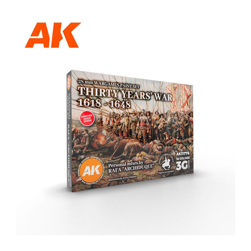 Set de pintura Guerra de los 30 años, Rafa Archiduque.