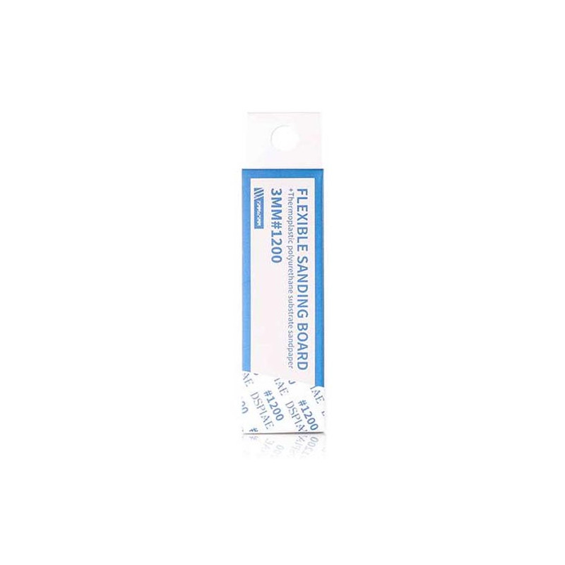 Lija flexible, 3 mm. Grano 1200 (x6).