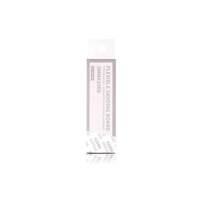 Lija flexible, 3 mm. Grano 2000 (x6).