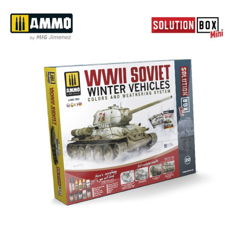 Solution Box MINI. How to paint WWII Soviet Winter Vehicles.