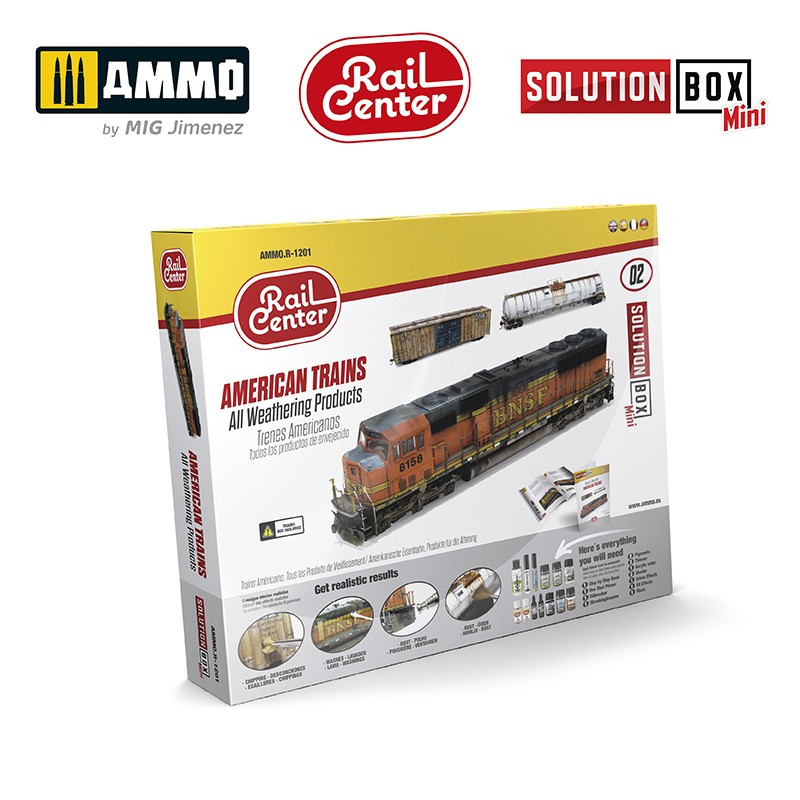 Solution box: Envejecido de trenes americanos. Solution box: Envejecido de trenes americanos.