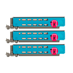 Set de 3 coches TGV Duplex OuiGo, SNCF.