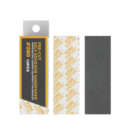 Self adhesive sandpaper, 280 grit (x10).