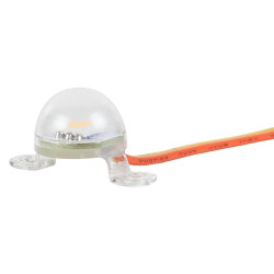 Tomada de luz com LED. Branco quente.